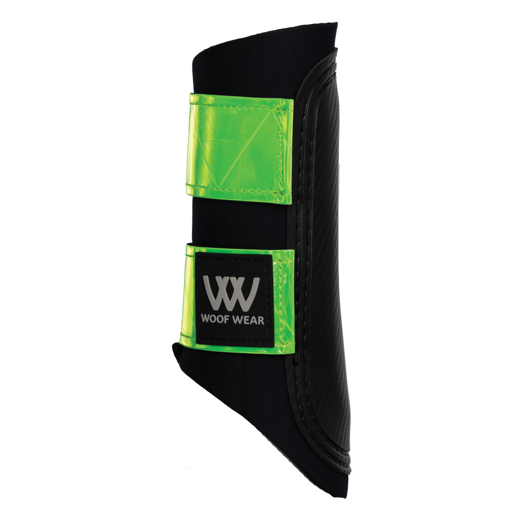 Woof Wear Reflective Club Boot #colour_black-lime