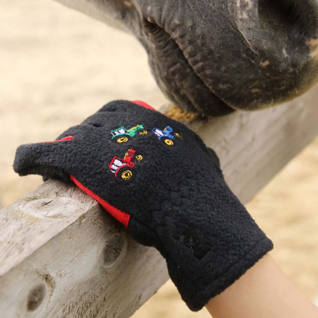 Fleece-Handschuhe aus der Little Knight Tractor Collection
