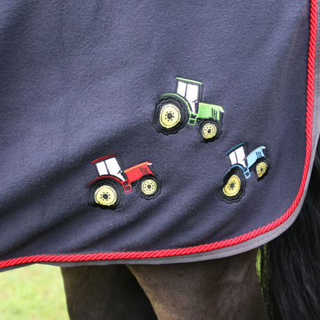 Little Knight Tractor Collection Fleece Rug