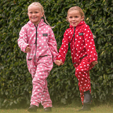 Supreme Products Child's Dotty Fleece Onesie #colour_rosette-red