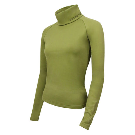 Coldstream Legars Roll Neck Top #colour_olive-green