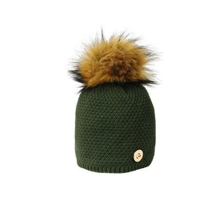 Coldstream Polwarth Bobble Hat #colour_fern-green