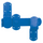 Perry Equestrian Kickover Stable Latches #colour_blue
