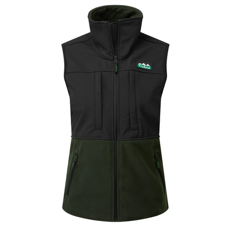 Ridgeline Hybrid Ladies Vest #colour_olive-black