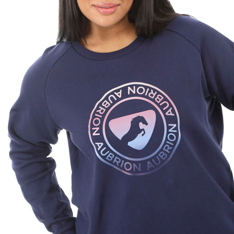 Shires Aubrion Boston Ladies Sweatshirt #colour_dark-navy