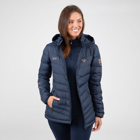 Shires Aubrion Team Padded Jacket #colour_navy-blue