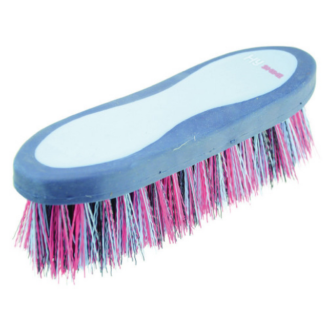 Hy Equestrian Pro Groom Dandy Brush#colour_purple-pink