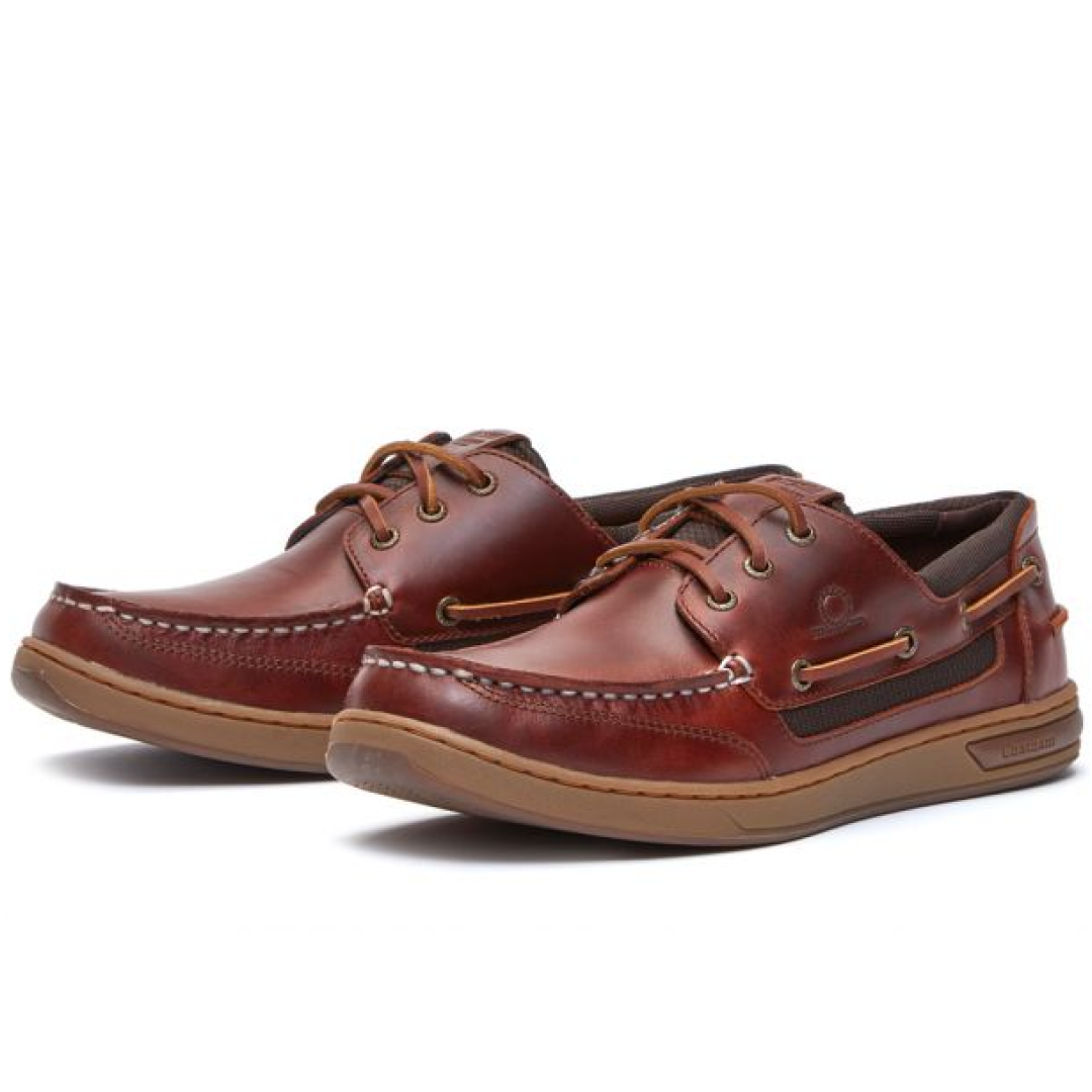 Chatham Buton G2 Premium Leather Deck Shoes#colour_red-brown