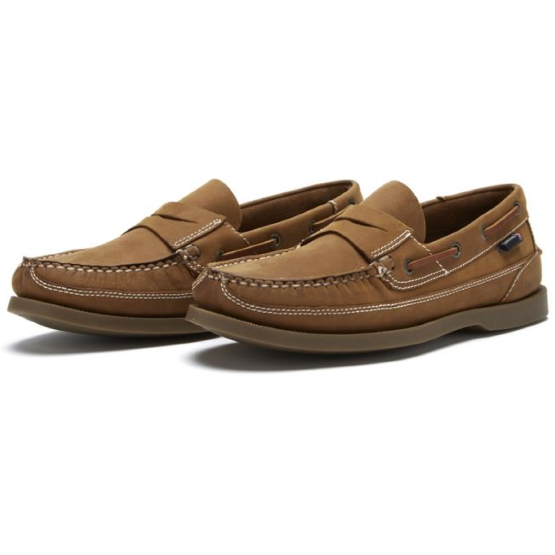 Chatham Gaff II G2 Slip On Leather Boat Shoes#colour_walnut