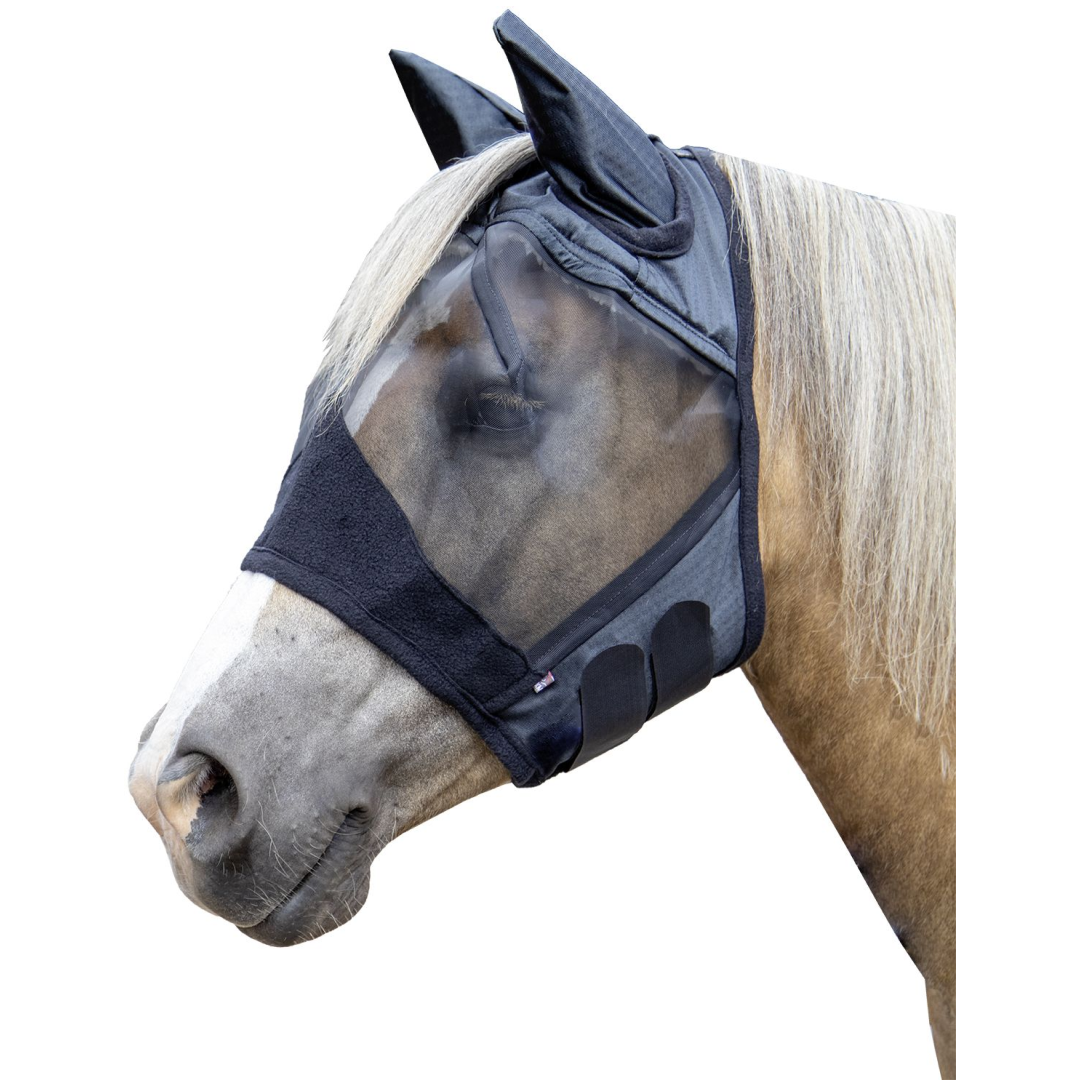 HKM High Professional Anti-Fly Mask #colour_black