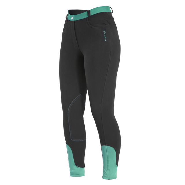 Firefoot Farsley Children's Breeches #colour_black-teal