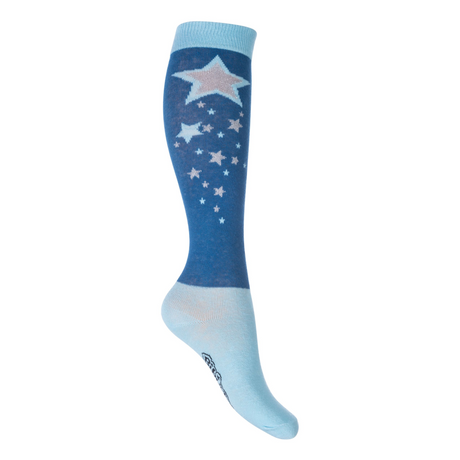 HKM Bibi & Tina Stars Riding Socks #colour_light-blue