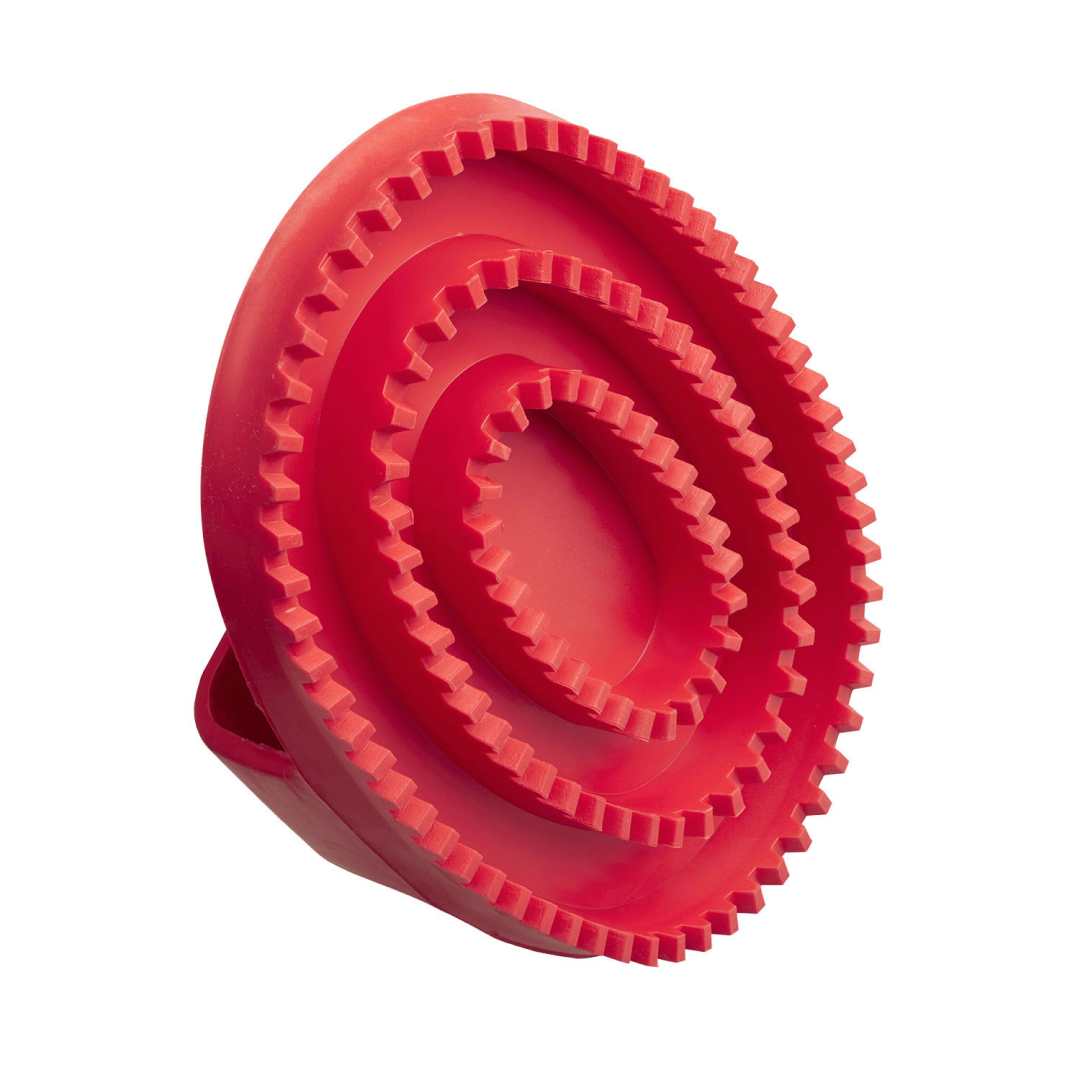 Bitz Rubber Curry Comb #colour_red