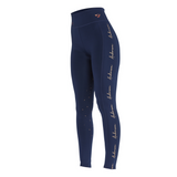 Shires Aubrion Team Girls Riding Tights #colour_navy-blue