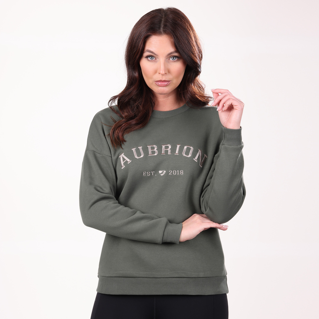 Shires Aubrion Ladies Serene Sweatshirt #colour_green