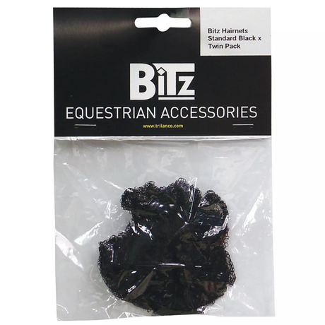 Bitz Hairnets Standard Twin Pack #colour_black