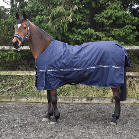 Whitaker Kirby Turnout Rug 100g #colour_navy