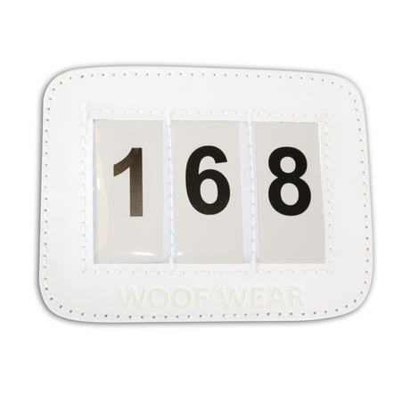 Woof Wear Bridle Competition Number Holder #colour_white