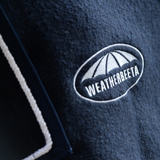 Weatherbeeta Wool Show Sheet With Chest Panel Standard Neck #colour_navy-white