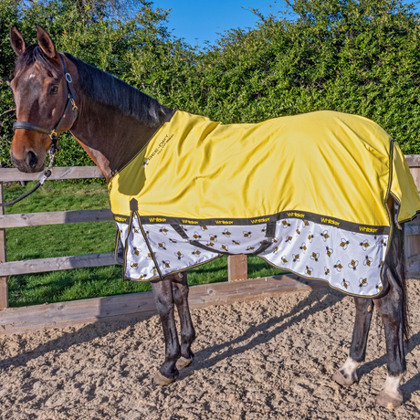 Whitaker Bee-Dry Airflow Turnout Rug #colour_yellow
