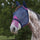 Weatherbeeta ComfiTec Deluxe Durable Mesh Mask With Ears & Tassels #colour_navy-purple