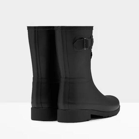 Hunter Ladies Refined Slim Fit Short Wellington Boots #colour_black