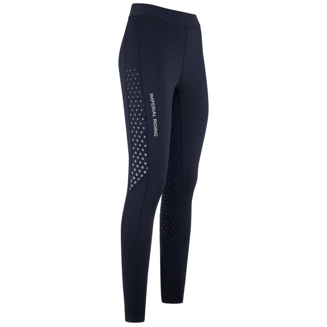 Imperial Riding Junior Runaway Silicone Full Seat Breeches #colour_navy