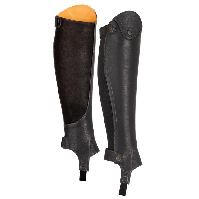 Shires Moretta Lucetta Leather Gaiters #colour_black