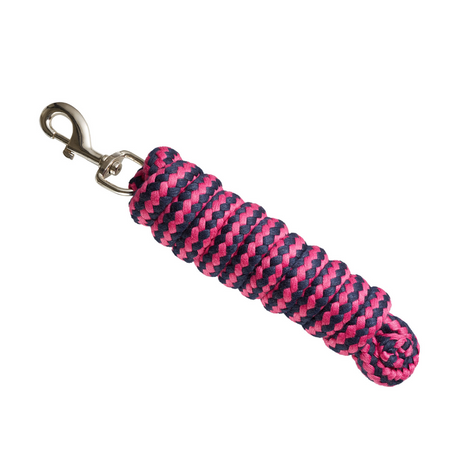 Bitz Soft Handle Two Tone Lead Rope with Trigger Clip #colour_pink-navy