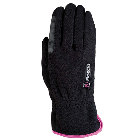 Roeckl Kairi Riding Gloves #colour_black-pink