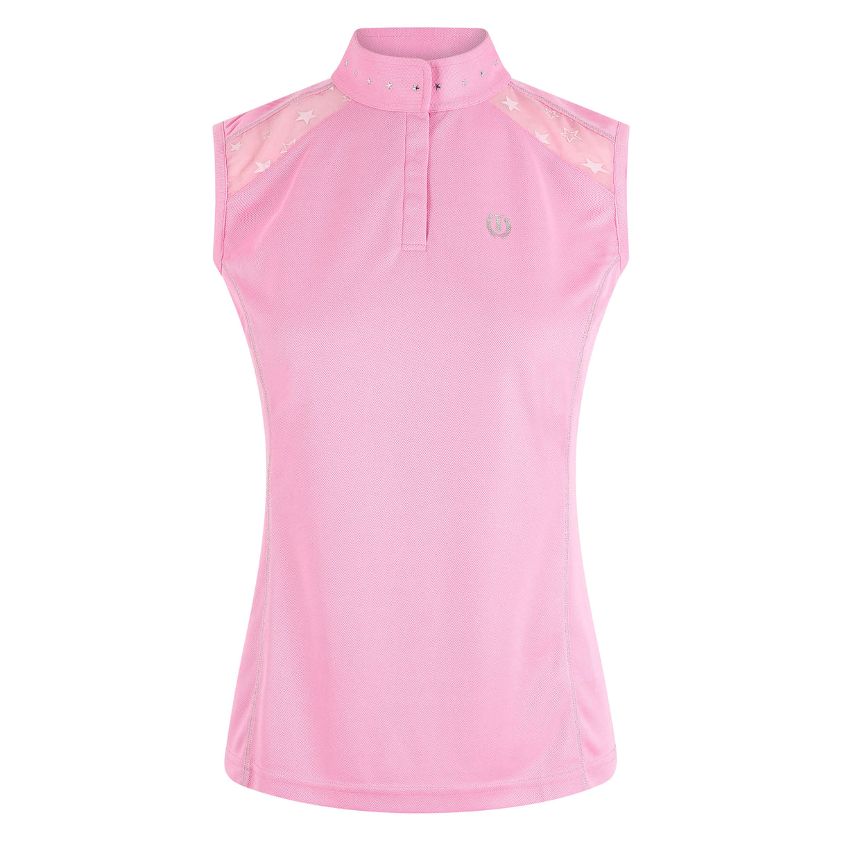 Imperial Riding Elite Star Short Sleeve Competition Shirt #colour_soft-pink