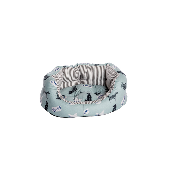 Danish Design Battersea Playful Dogs Deluxe Slumber Bed #colour_blue