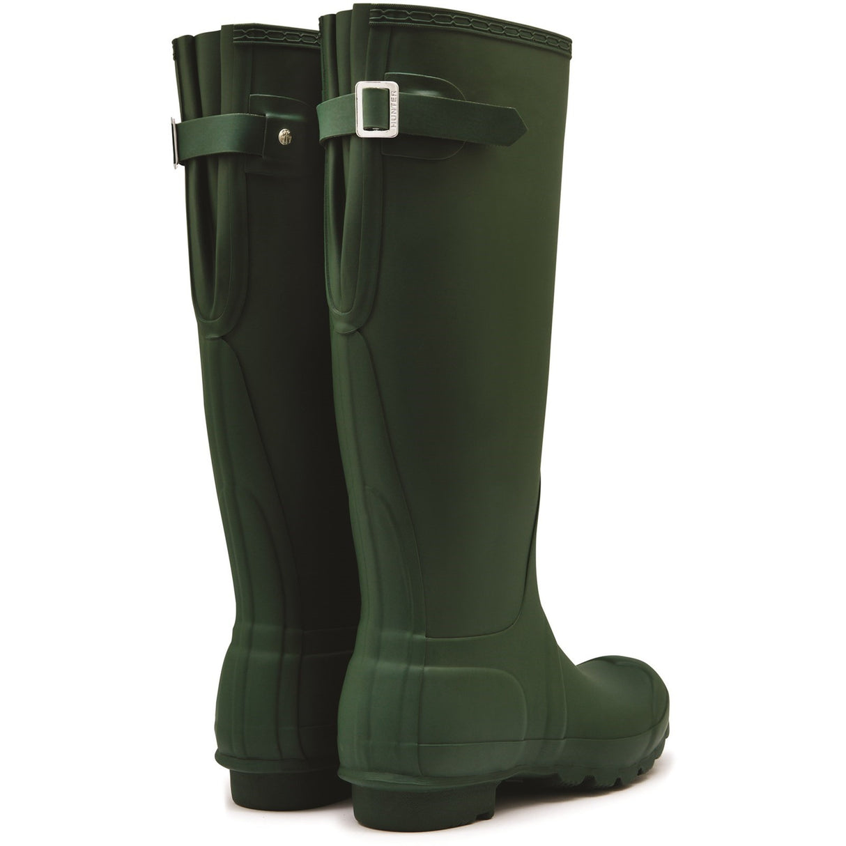 Hunter Original Tall Back Adjustable Women's Wellington Boots #colour_green