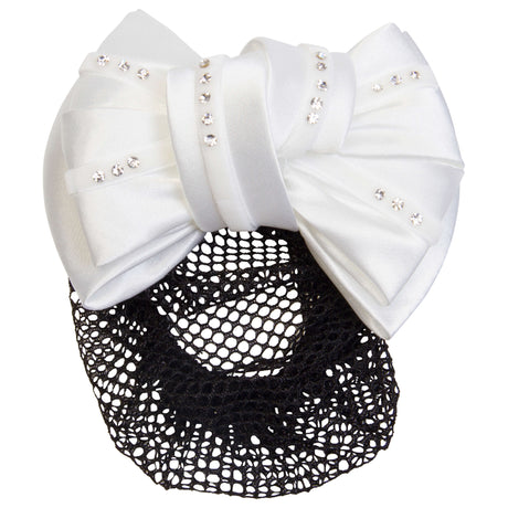 Imperial Riding Hairbow With Net #colour_white