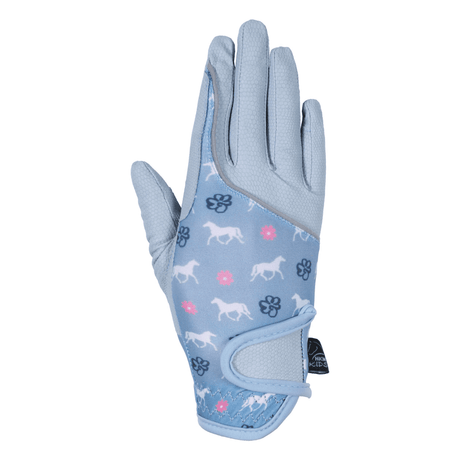HKM Bria Riding Gloves #colour_smokey-blue