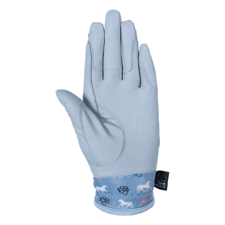 HKM Bria Riding Gloves #colour_smokey-blue