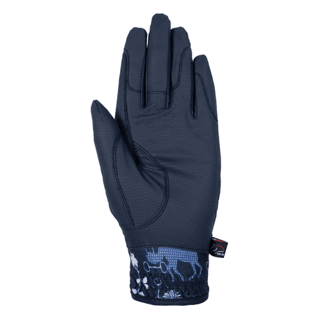 HKM Bloomsbury Riding Gloves #colour_deep-blue-white