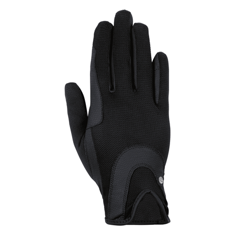 HKM Grip Mesh Riding Gloves #colour_black