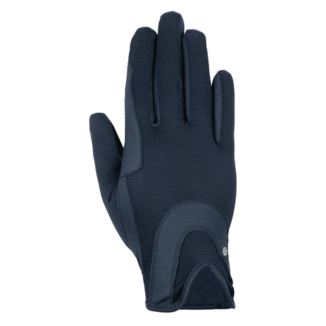 HKM Grip Mesh Riding Gloves #colour_deep-blue