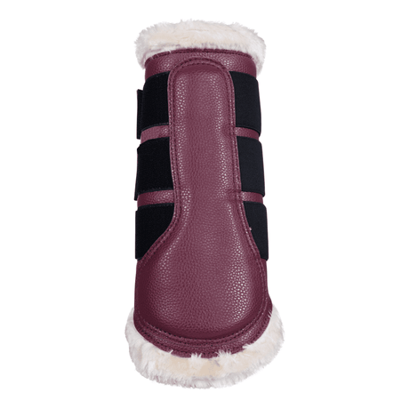 HKM Comfort Premium Fur Protection Boots #colour_wine-red