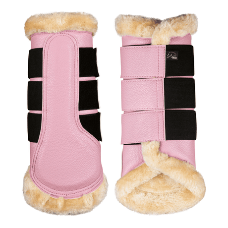 HKM Comfort Premium Fur Protection Boots #colour_rose