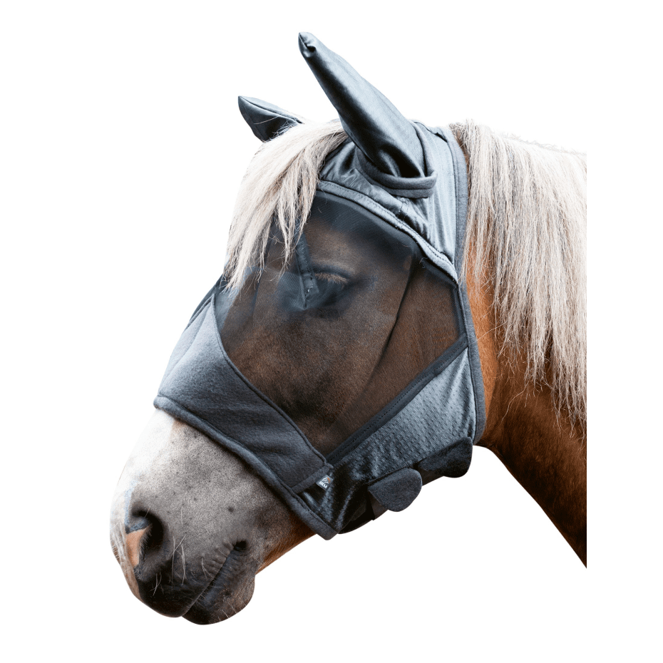 HKM High Professional Anti-Fly Mask #colour_deep-grey