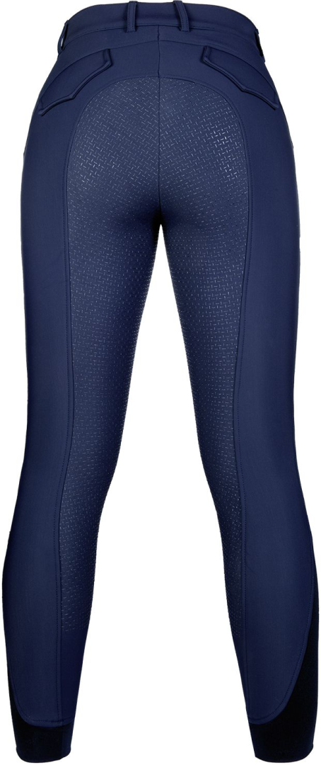 HKM Apart Style Silicone Full Seat Softshell Riding Breeches #colour_deep-blue