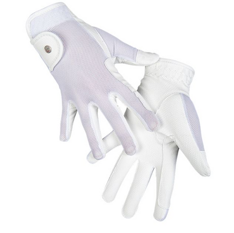 HKM Style Summer Riding Gloves #colour_white