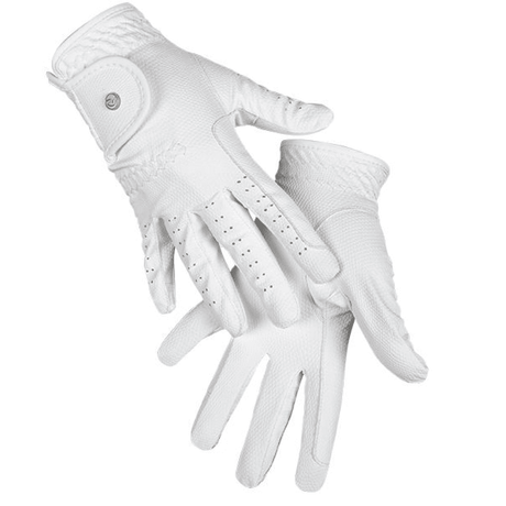 HKM Grip Style Riding Gloves #colour_white
