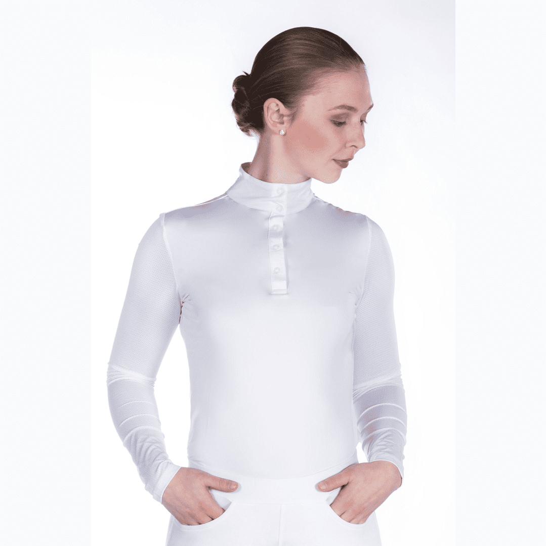 HKM Style Longsleeve Competition Shirt #colour_white