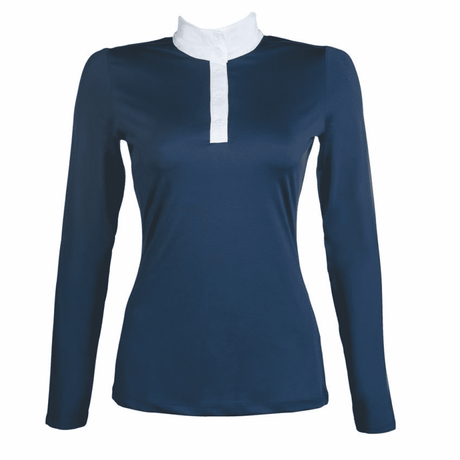 HKM Style Longsleeve Competition Shirt #colour_deep-blue