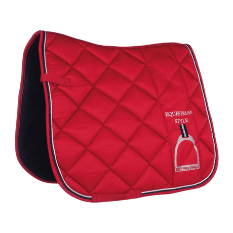 HKM Equine Sports Style Saddle Cloth #colour_red