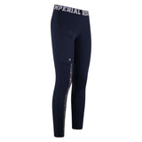 Imperial Riding Royalty Silicone Knee Patch Riding Tights #colour_navy