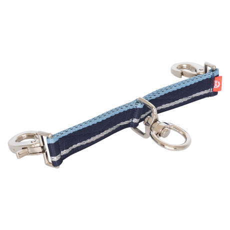 Imperial Riding Nylon Lunging Bit Strap #colour_blue-navy-silver